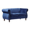 CHESTERFIELD-SOFA - 2-Sitzer - Samt - Königsblau - TRUMBO - Blau, Textil (150/77/78cm) - Vente-Unique
