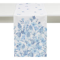 TISCHLÄUFER Delioso - Weiß, Textil (180/40/1cm) - home&you