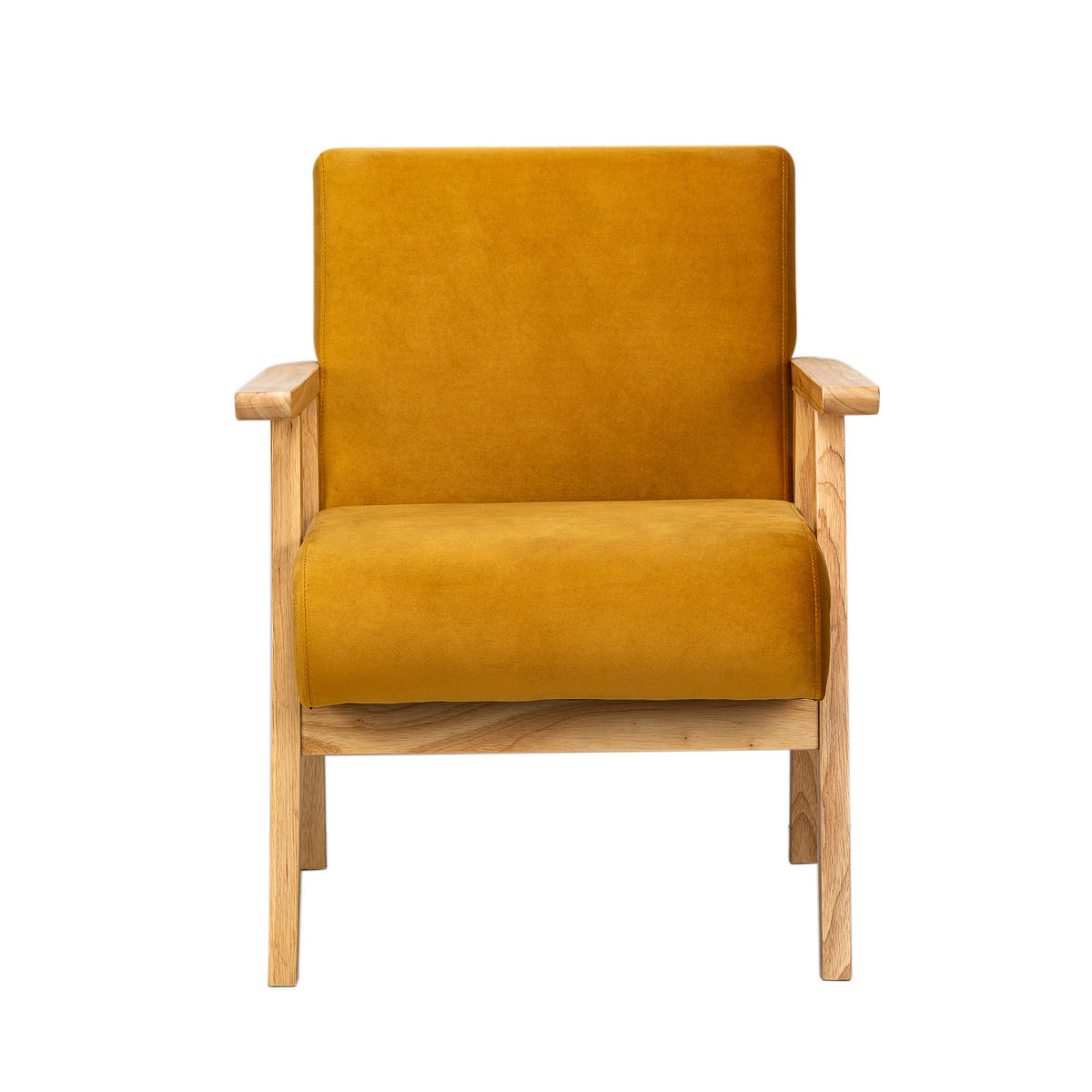 SESSEL Holz Gelb - Gelb, Holz (60/76/70cm) - Nordlys