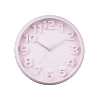 WANDUHR Elevated Ø33,5 cm - Pink, Kunststoff (33/5/33cm) - Karlsson