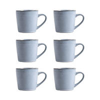 BECHER Bluejeans blau 0,4 l 6er-Set - Blau, Keramik (0.4L) - Homla