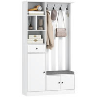 GARDEROBENSCHRANK DE-09852 Weiß - Weiß, Holzwerkstoff (30/180/100cm) - ComfortXL