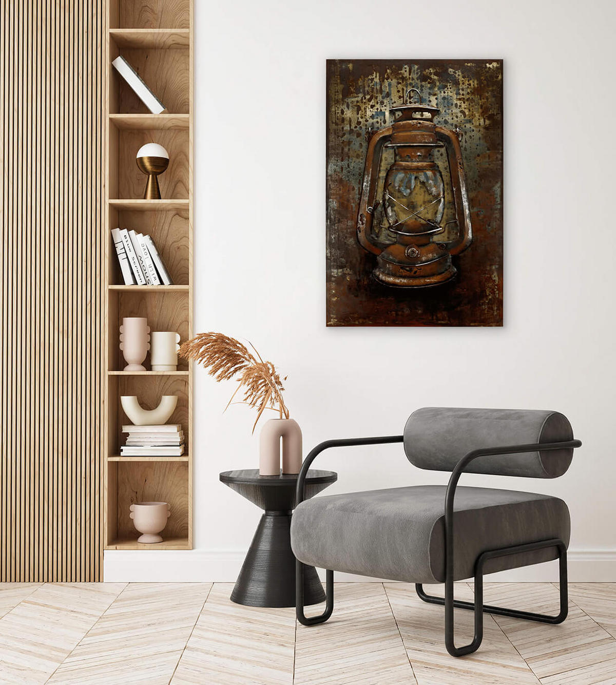 METALLBILD Braun 60/90 cm - Braun, Metall (4.5/90cm) - KUNSTLOFT