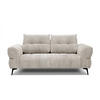 SOFA SALVINI 2,5-Sitzer, ecru - Ecru/Schwarz, Holzwerkstoff/Textil (176/88/99cm) - Courtois Laville