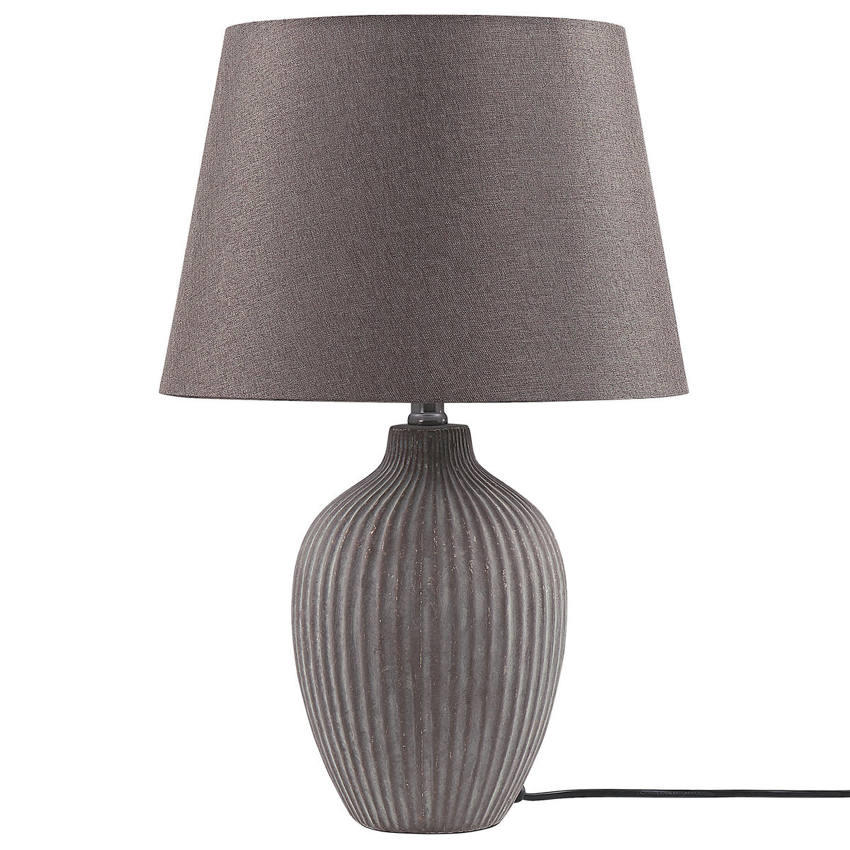 TISCHLAMPE Fergus 33/33/52 cm - Braun, Keramik (33/33/52cm) - Beliani