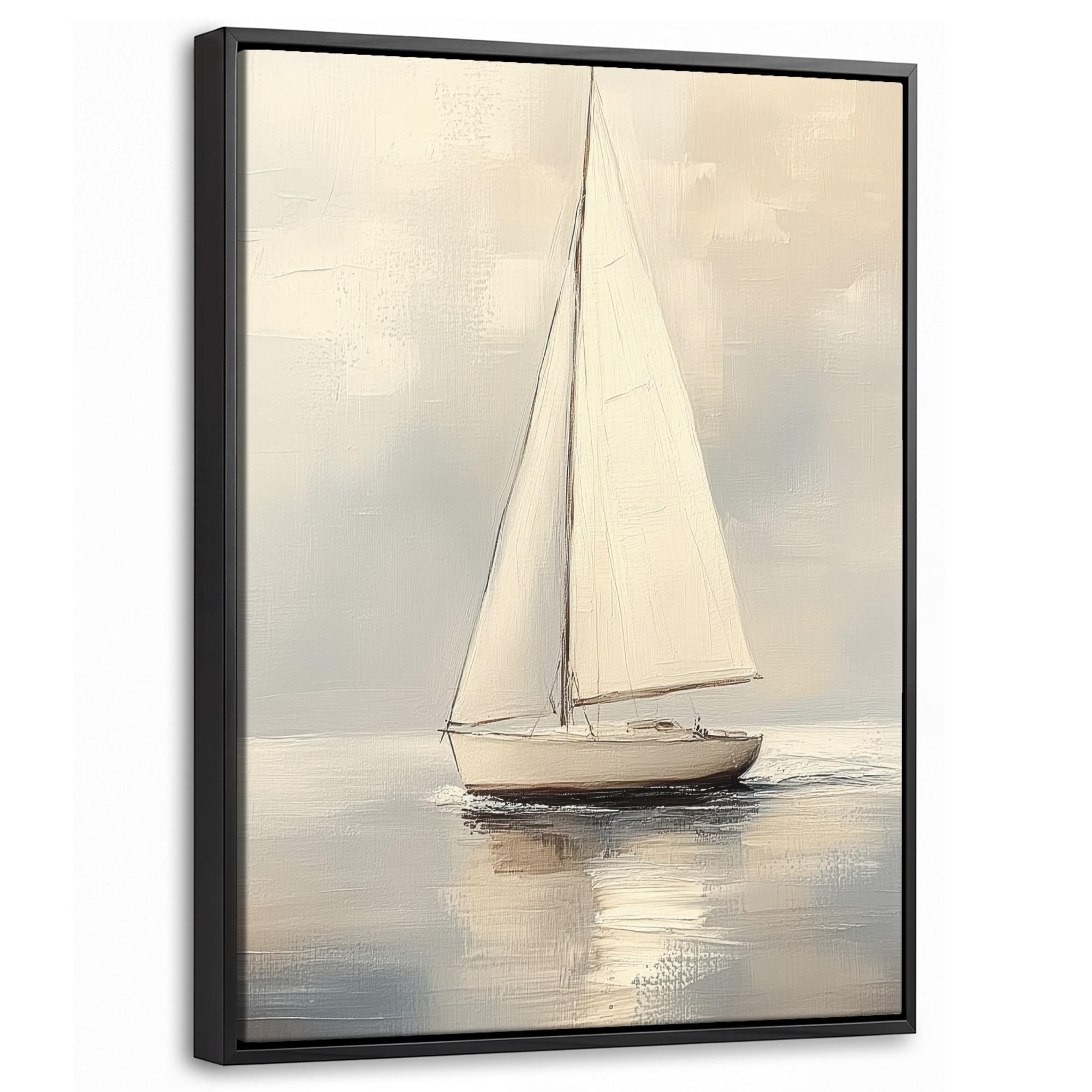 MuchoWow Leinwand Creme 30x40 cm