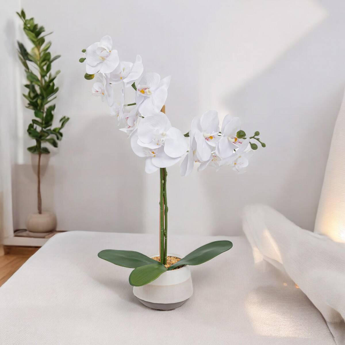 KUNSTORCHIDEE Clera 52 cm - Multicolor, Keramik (52cm) - Atmosphera Createur d´interieur