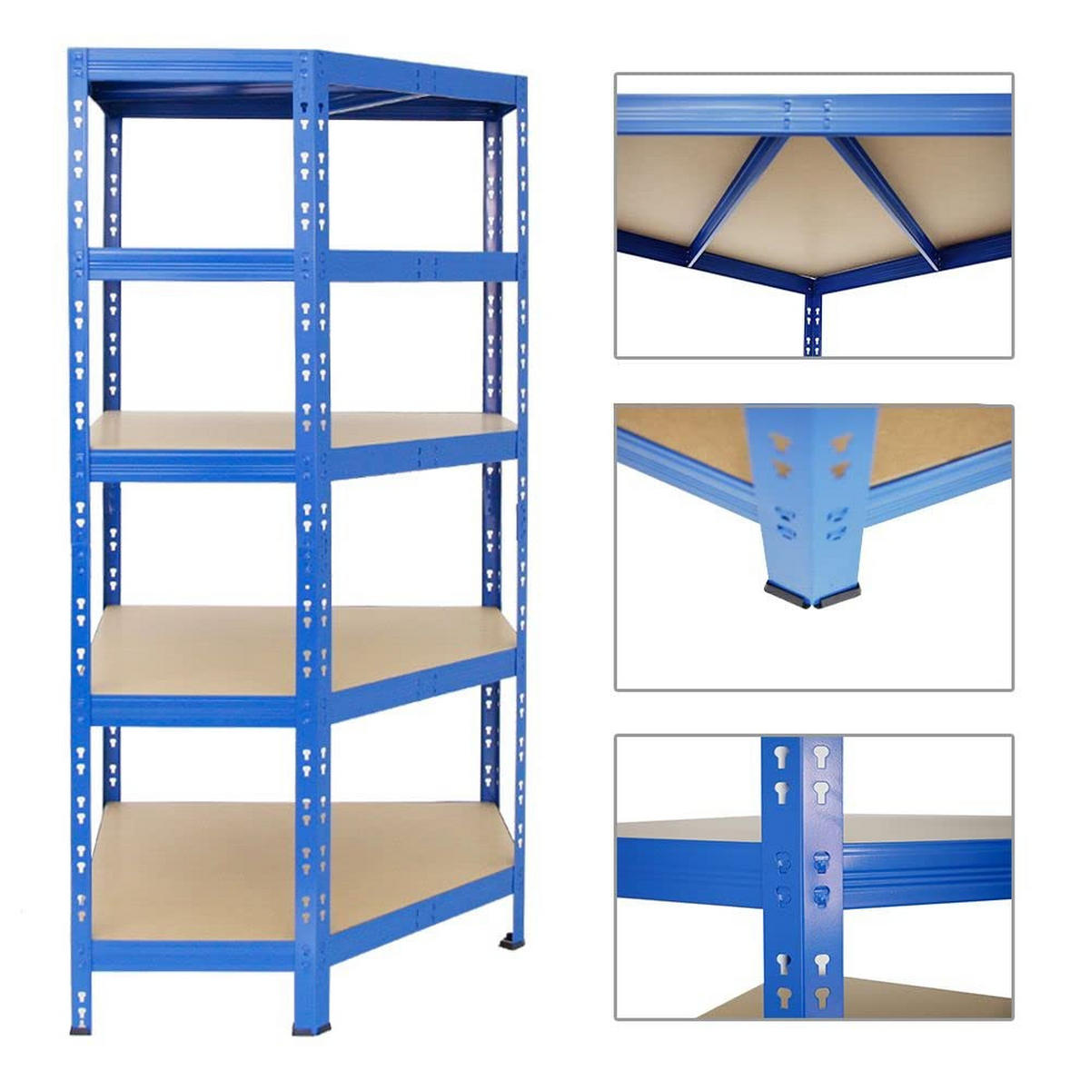ECKREGAL Tiger 180x90x45 cm Fachlast 175 kg Blau - Blau, Metall (90/180/45cm) - PROREGAL