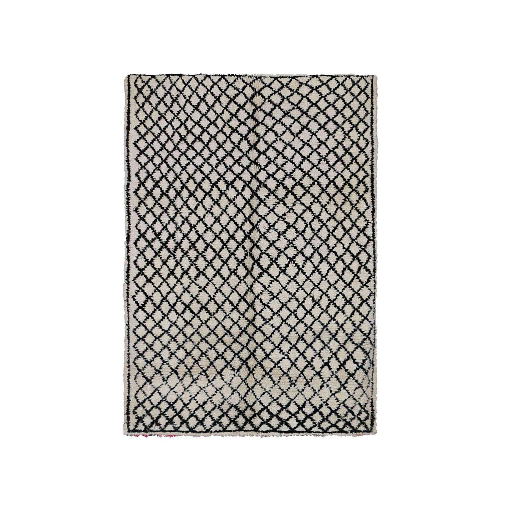 BERBERTEPPICH aus reiner Wolle 163x 232 cm - Beige, Naturmaterialien (163/232cm) - AFK Living