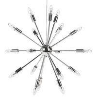 HÄNGELEUCHTE Maguse 59/59/149 cm - Silberfarben, Metall (59/59/149cm) - Beliani