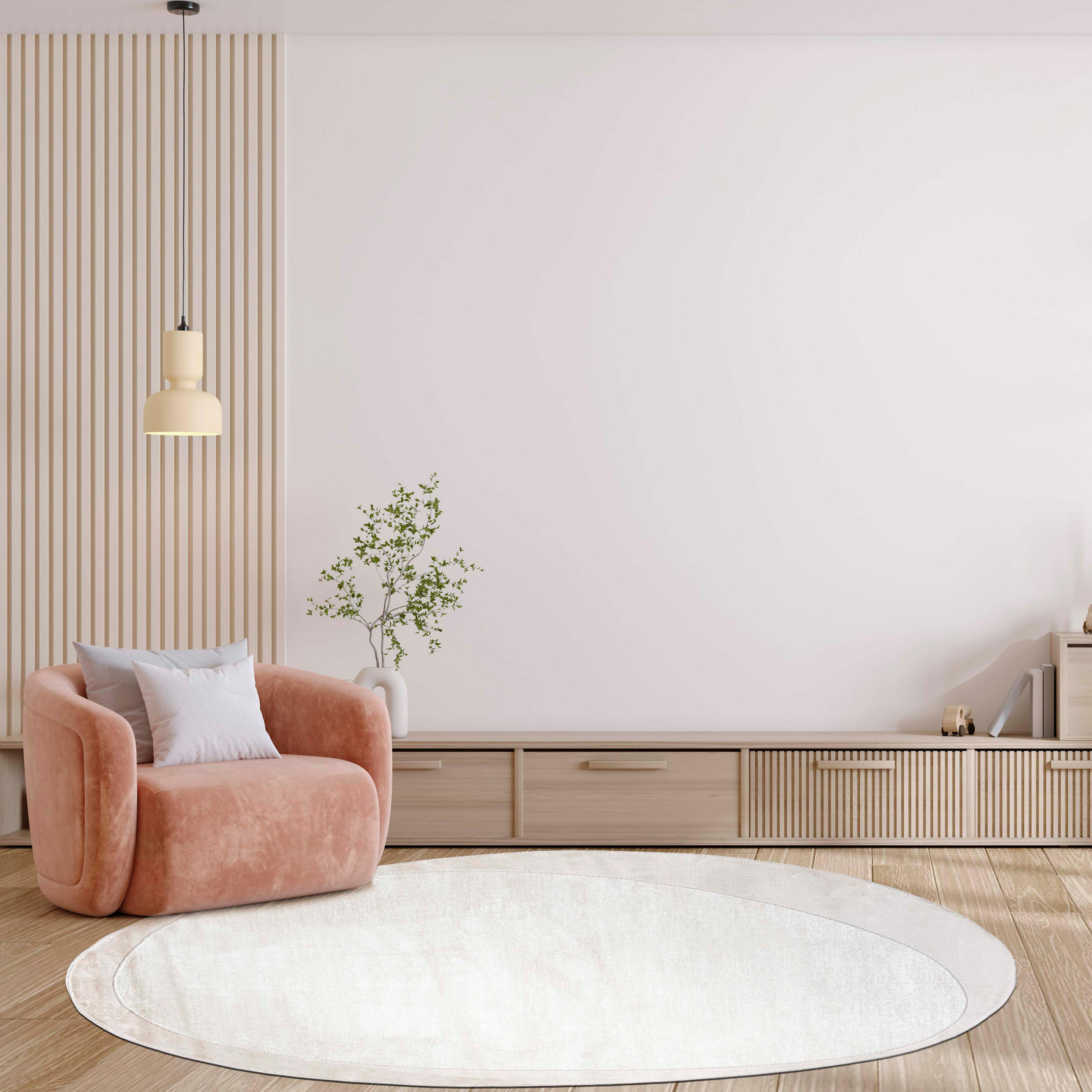 Thumbnail - Mazovia Teppich, Creme, Textil, Abstrakt, Freiform, 200x300 cm, Oeko-Tex® Standard 100, für Fußbodenheizung geeignet, Ha...