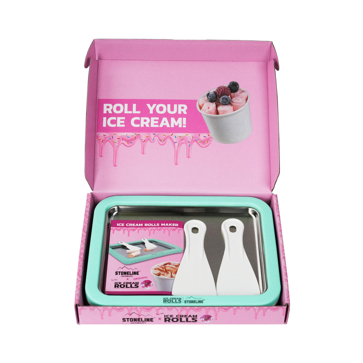 ICE-CREAM-ROLLS-MAKER MINT - Mintgrün, Metall - Stoneline