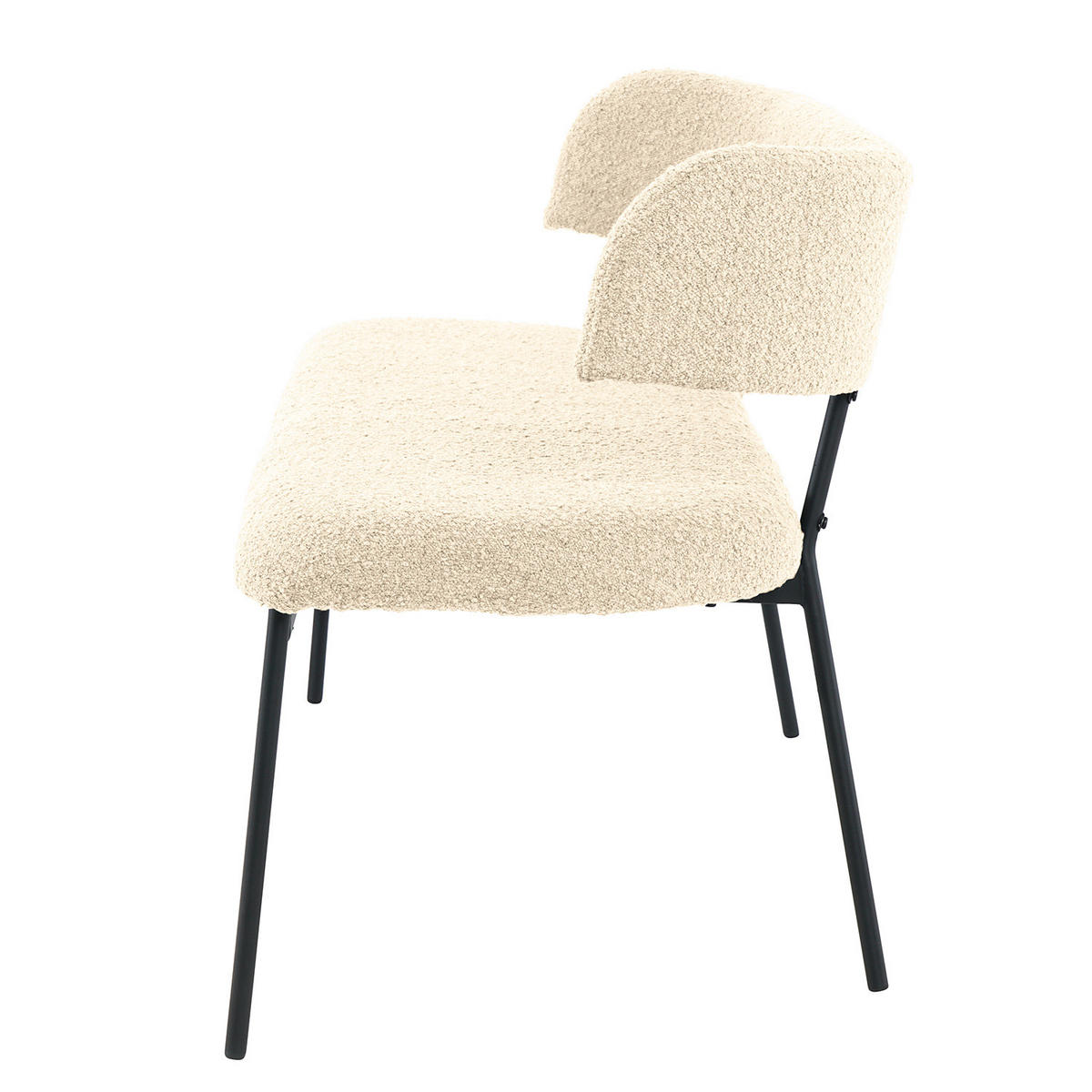 SITZBANK - Creme/Schwarz, Kunststoff/Textil (160/76/57cm) - home24