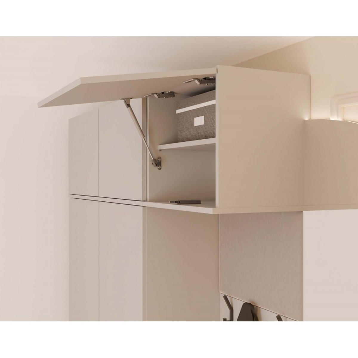 DULAP modern, set de dulapuri: dulap pentru haine și dulap pentru pantofi „cașmir” 150/238/35 - cașmir, compozit lemnos (150/238/35cm) - RAUMHIRSCH FURNITURE
