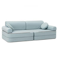 MODULSOFA FüR KINDER, Outzy, himmelblau - Blau, Textil (160/24/24cm) - MeowBaby