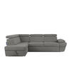 SCHLAFECKSOFA RATLO links 4/5-Sitzer mit Bettkasten, grau - Silberfarben/Grau, Textil (270/190cm) - KONSIMO®