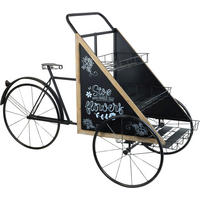 FLOWERBIKE Amsterdam schwarz - Schwarz, Metall (175/114/80cm) - FURNARO
