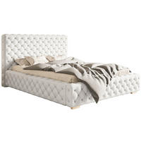 BETT Mlecki BEN 15 Mit Bettkasten 180x200 cm - Ecru, Textil (180/200cm) - Sepro Meble