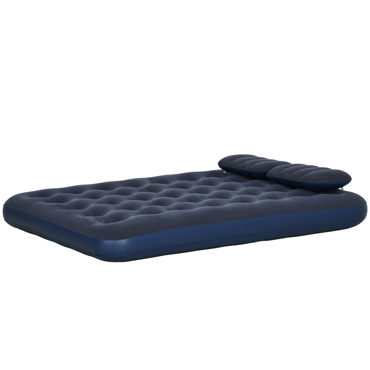 LUFTMATRATZE DE-10950 203x152x22 cm für 2 Personen mit Handpumpe Blau - Blau, Kunststoff - ComfortXL