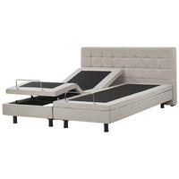 POLSTERBETT 180/200cm Beige Duke - Beige, Textil (180/200cm) - Beliani
