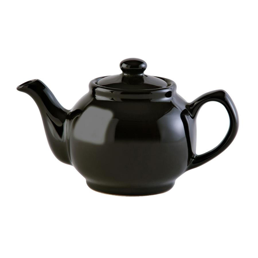 TEEKANNE 1100 ml Steingut klassisch schwarz, für 6 Tassen - Schwarz, Keramik (1.1L) - Price & Kensington