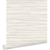 TAPETE gewebtes Motiv 53 cm x 10.05 m - Beige, Papier (53/1000cm) - ESTAhome