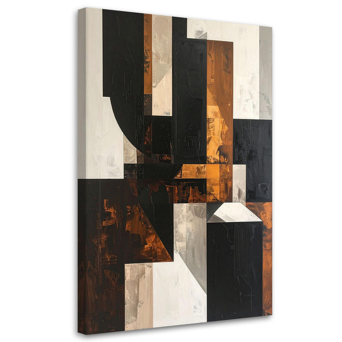 LEINWANDBILD 3D und geometrisch 70x100cm - Braun, Textil (70/100cm) - Feeby