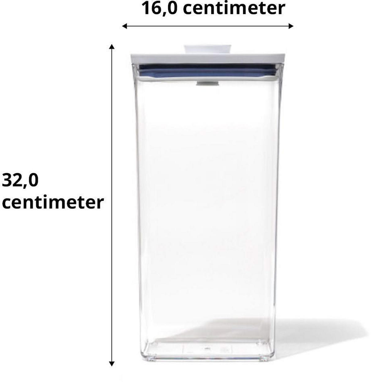 VORRATSTOPF Vorratsbehälter POP 2.0 - 3.5 Liter - Transparent, Kunststoff (11/32/17cm)