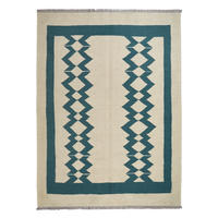 HANDWEBTEPPICH Kelim Gashgai Beige 198/146 cm Schurwolle - Beige, Textil (146/198cm) - Looma