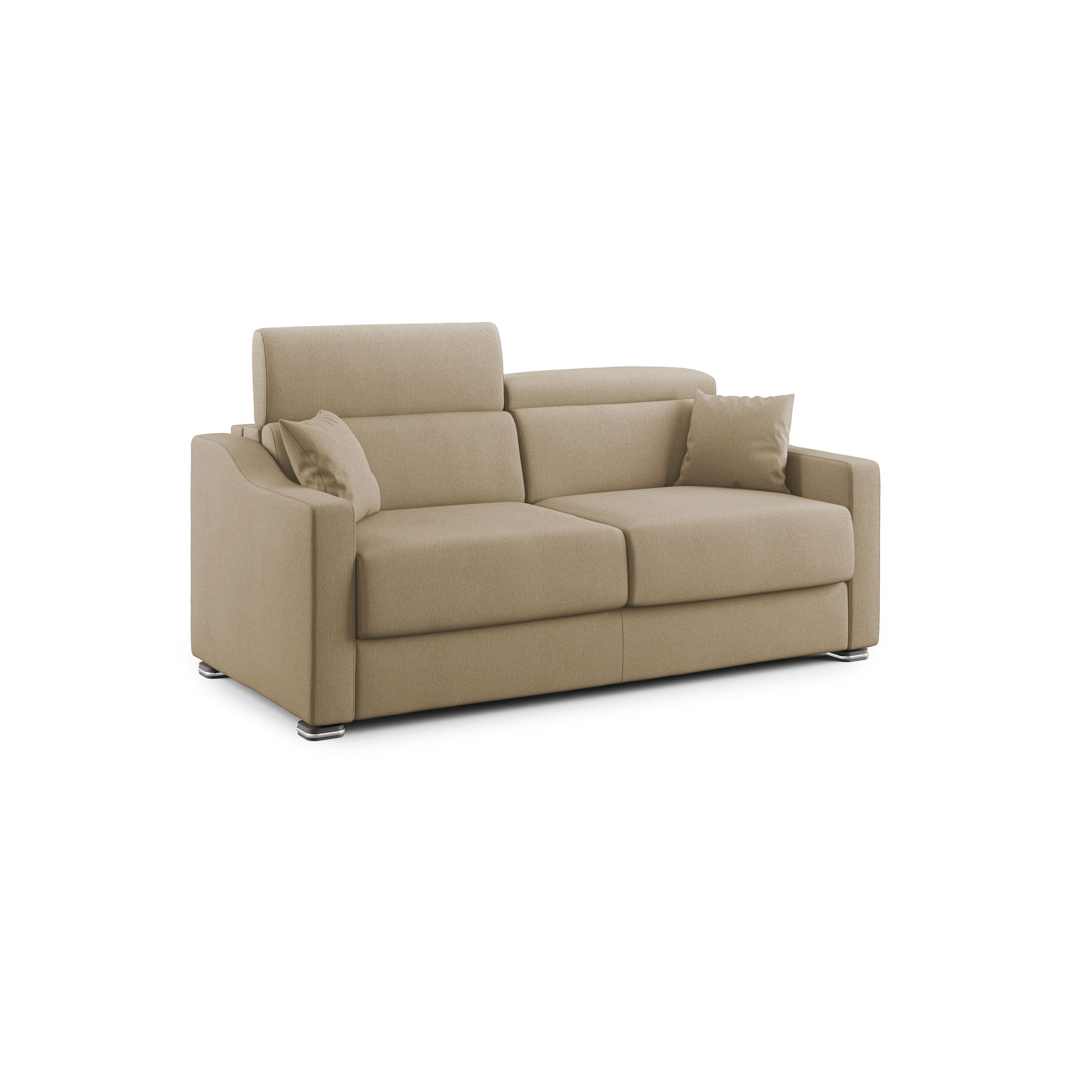 Divani.store Schlafsofa Beige 211x100x98 cm