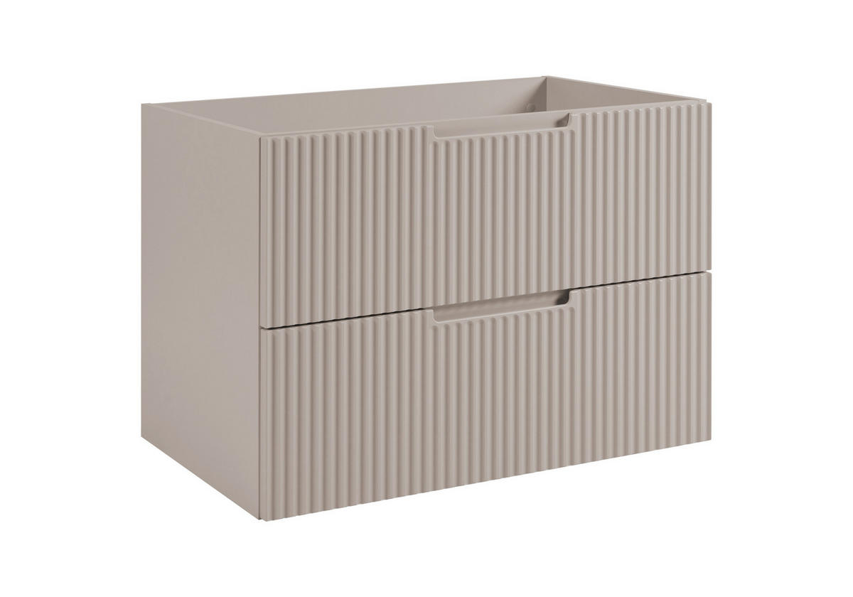 BADEZIMMERSCHRANK : Kaschmir, 80 x 57 x 46 cm - Beige, Holzwerkstoff (80/57/46cm) - 3XE LIVING
