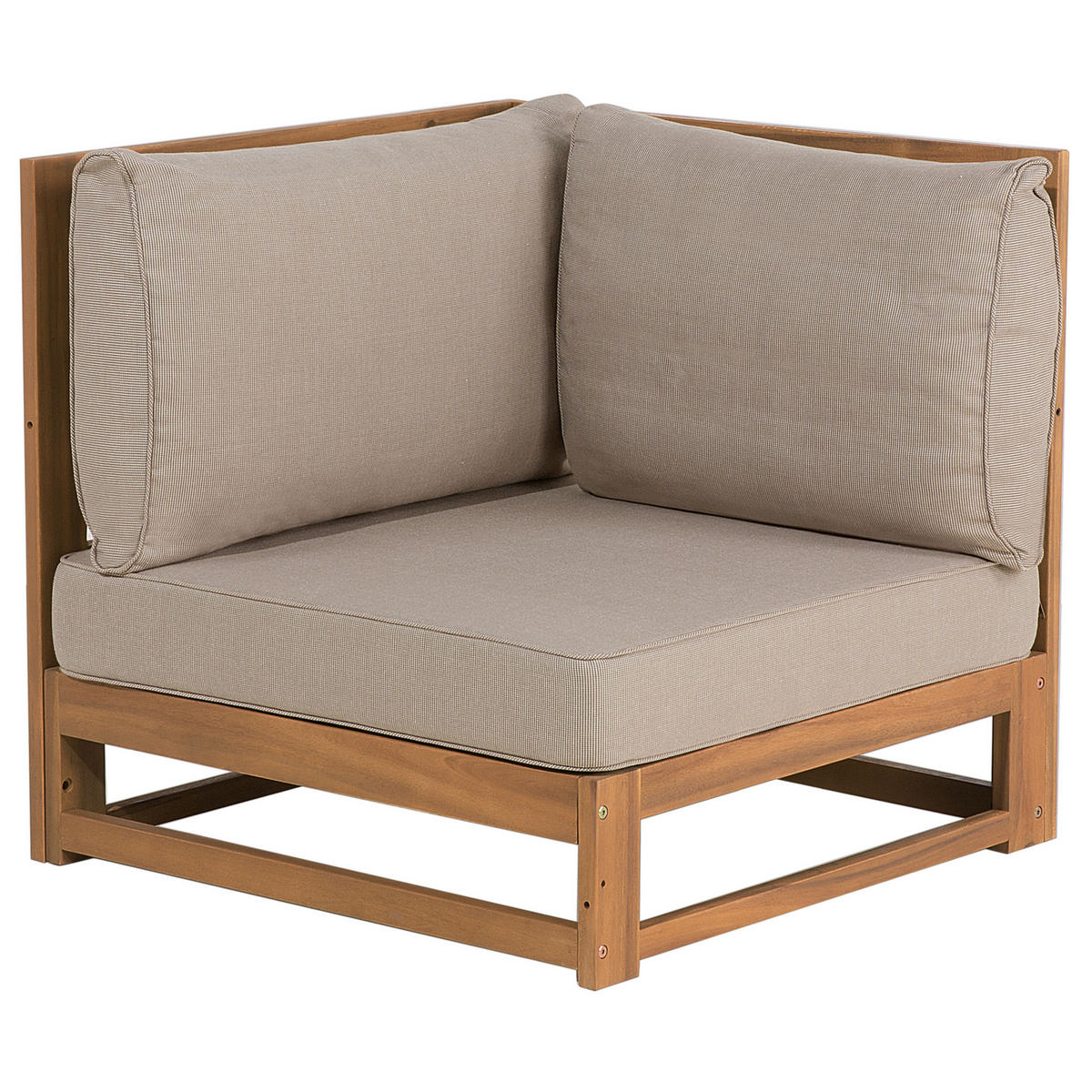 OUTDOOR-KISSENBEZUG Set Taupe Timor - Taupe, Textil (68/12cm) - Beliani