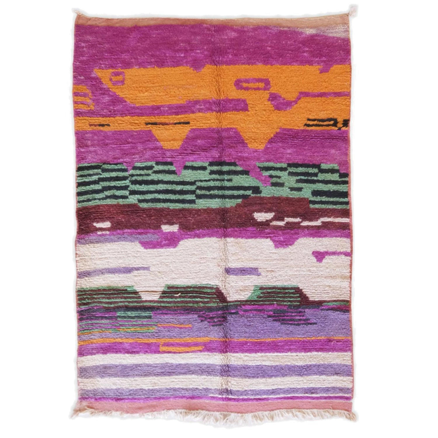 BERBERTEPPICH aus reiner Wolle 174x 264 cm - Multicolor, Naturmaterialien (174/264cm) - AFK Living