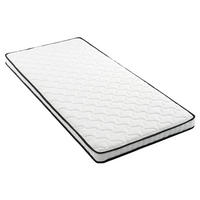 MATRATZE 90/200 cm aus Stoff und Metall mit ergonomischem Design, Weiß - Weiß, Textil (90/200cm) - OKMYHOME
