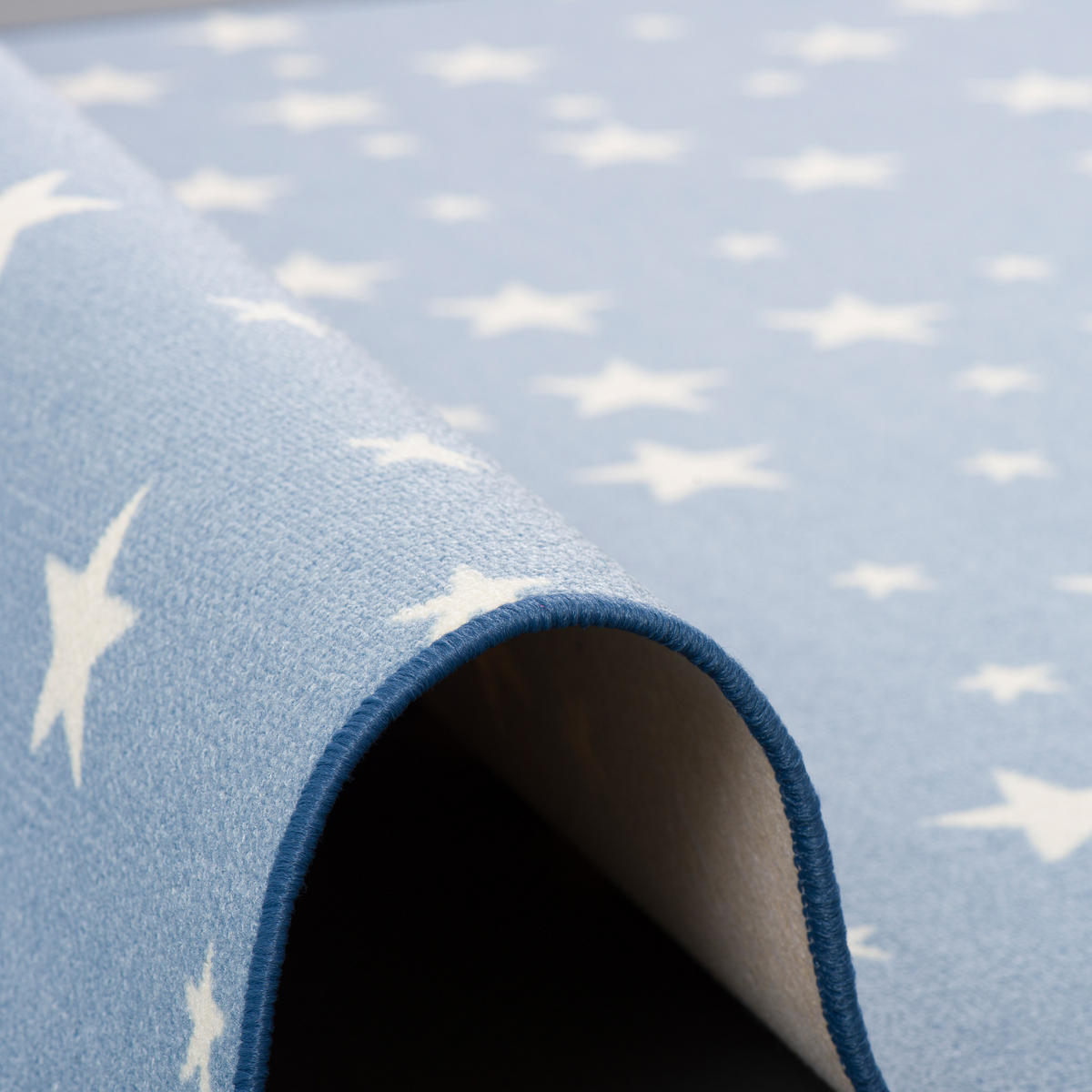 KINDER SPIEL TEPPICH STERNE - Blau, Textil (100/200cm) - Snapstyle