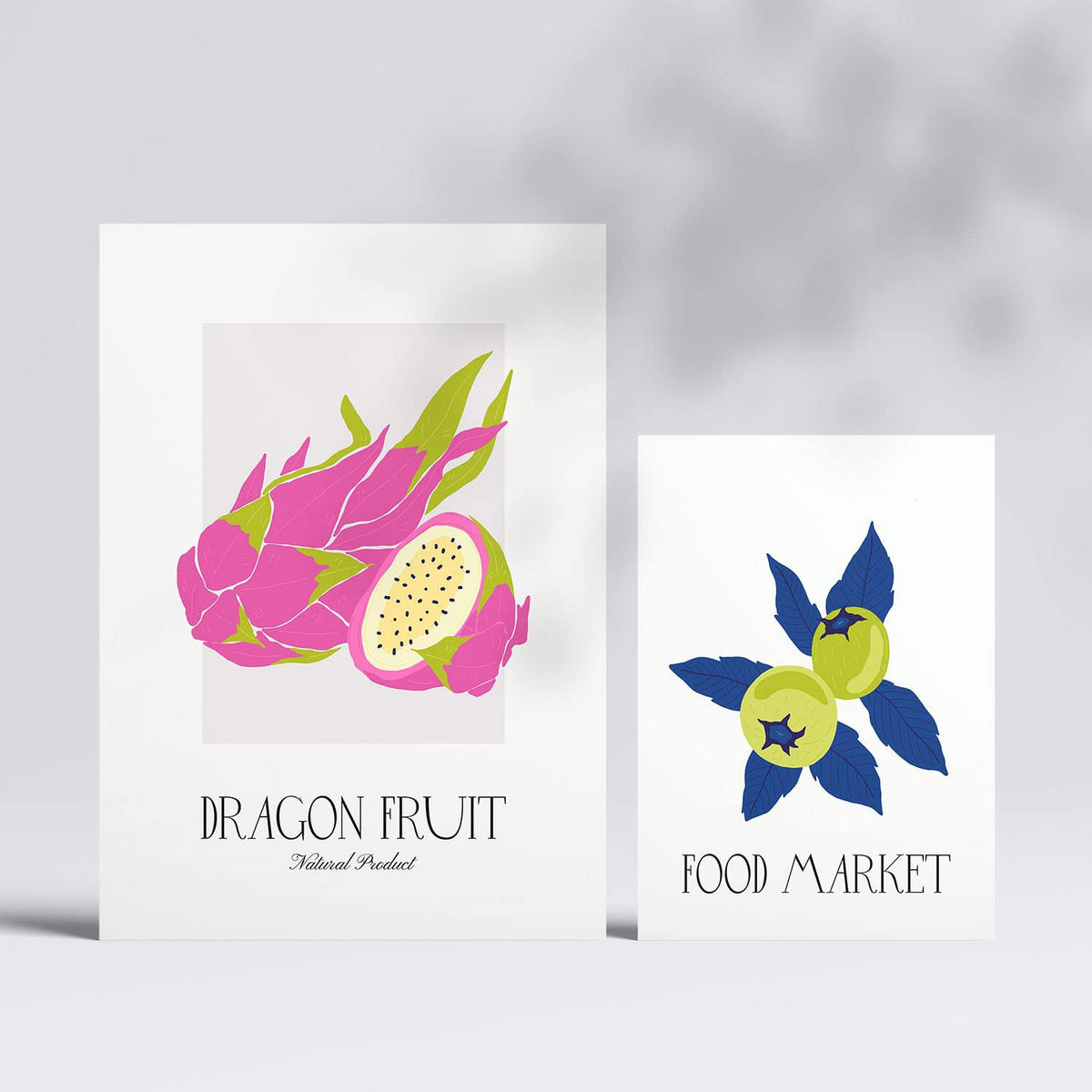 POSTER Set Mit 6 Lebensmittel Und Ernährungs Beeren A3 & A4 Rahmenlos - Klar, Papier (29/3cm) - Nacnic
