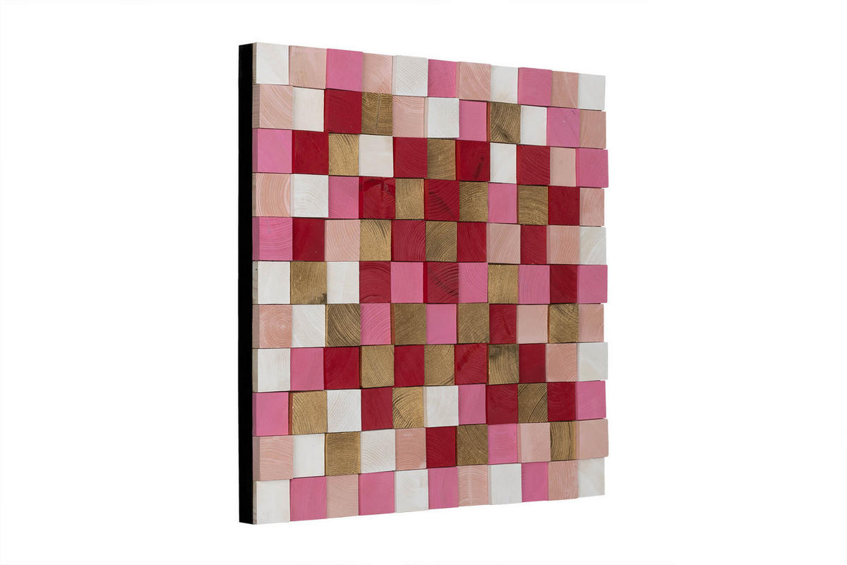 HOLZBILD Rot 75/75 cm - Rot, Holz (7/75cm) - KUNSTLOFT