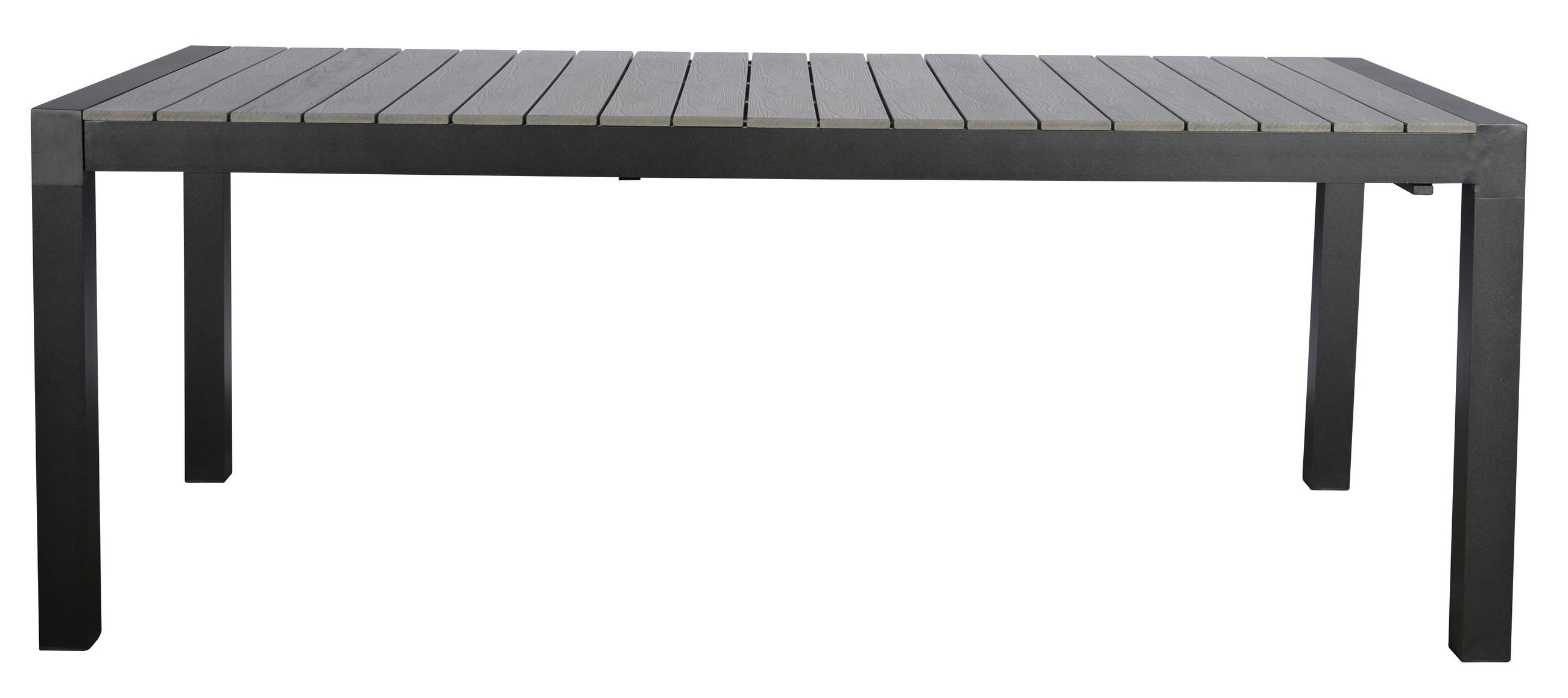 GARTENTISCH Schwarz - Schwarz, Holzwerkstoff (100/275/76cm) - ebuy24