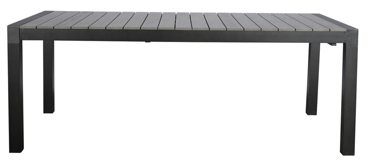 GARTENTISCH Schwarz - Schwarz, Holzwerkstoff (100/275/76cm) - ebuy24