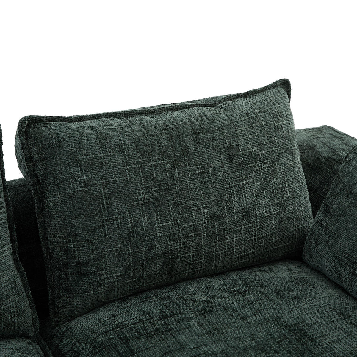 WOHNLANDSCHAFT DE-33951 modular mit 2 Fußhockern Dunkelgrün - Grün, Textil (161/75/332cm) - ComfortXL