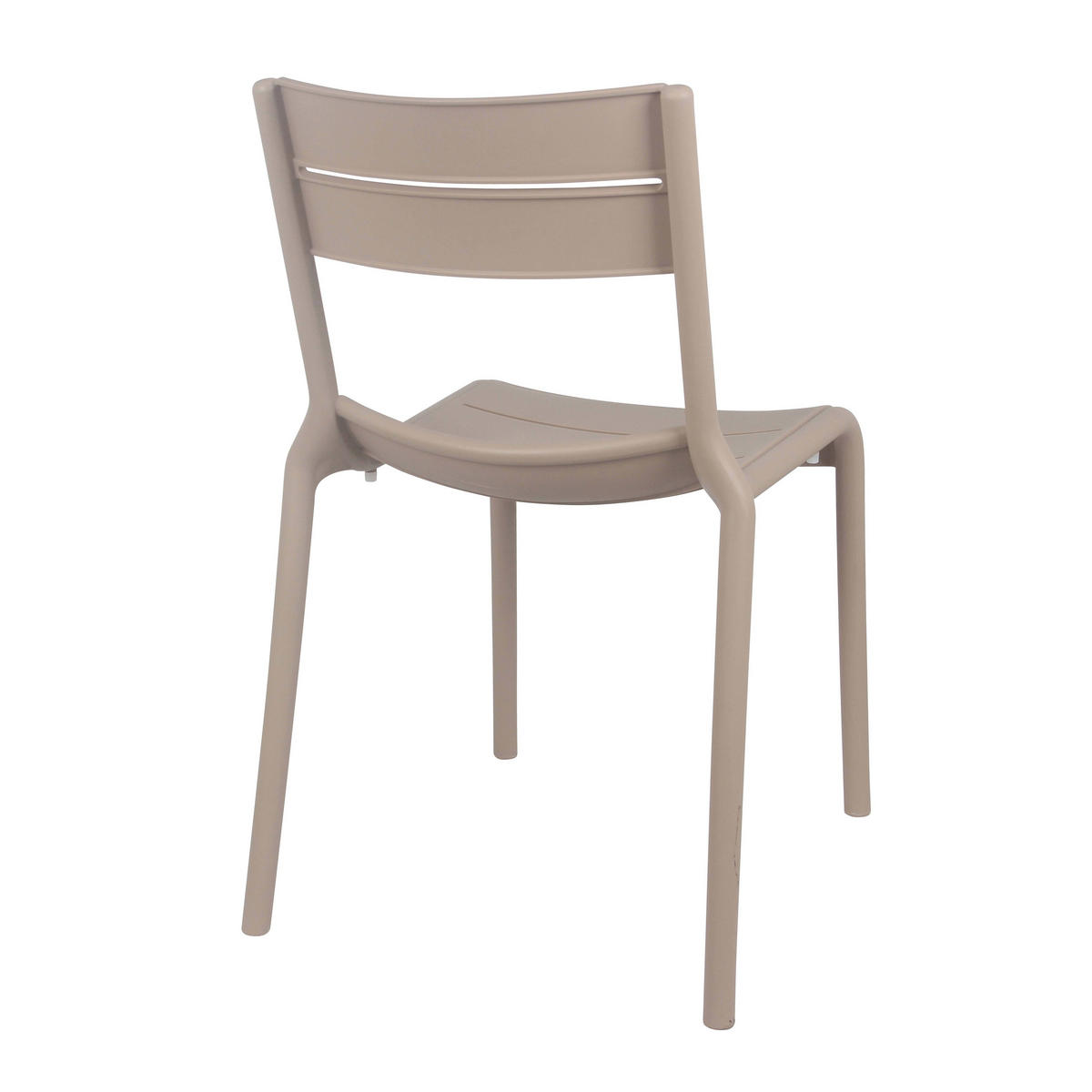 GARTENSTUHL 4-tlg., Elfenbeinfarbe - Creme, Kunststoff (54/50cm) - Oviala