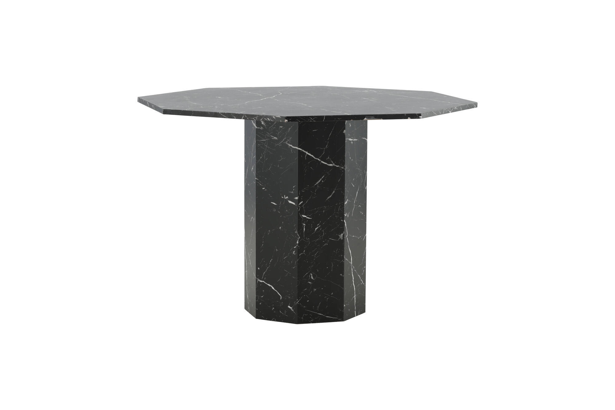 ESSTISCH MARBS Schwarz 110x110x75 cm - Schwarz, Holzwerkstoff (110/110/75cm) - FURNLUX