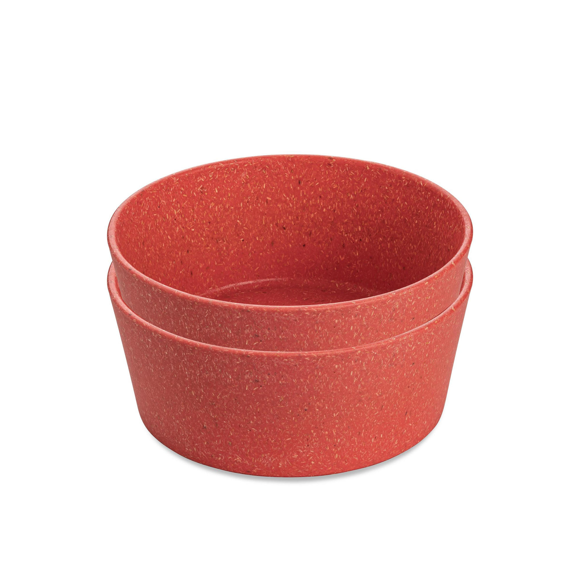 SUPPENSCHÜSSEL 2er-Set Connect Nature coral 400 ml 12,3/12,3/5 cm - Rot, Kunststoff (12.3/5/12.3cm) - KOZIOL