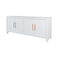 SIDEBOARD AVOLA Weiß 201x46x82 cm - Weiß, Holz (201/82/46cm) - FURNLUX