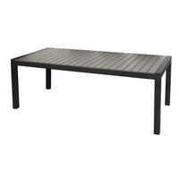 GARTENTISCH Schwarz - Schwarz, Holzwerkstoff (100/343/76cm) - ebuy24