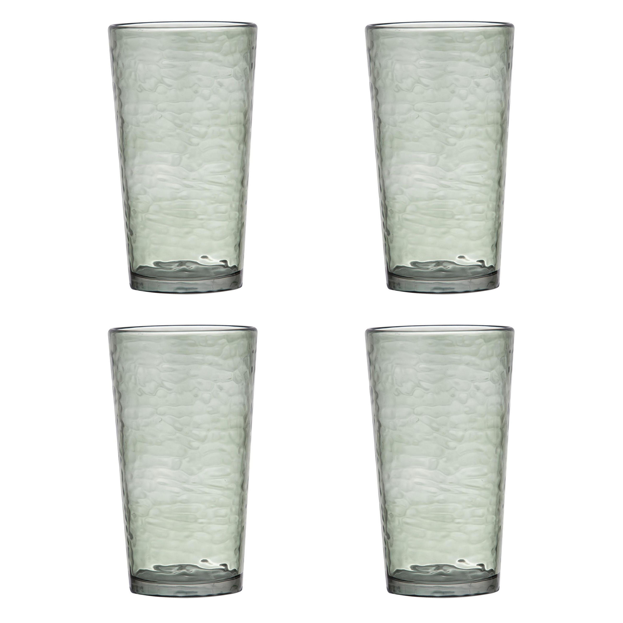 GLÄSER-SET Byron 4er Set Longdrinkglas - Grün, Kunststoff - Ladelle