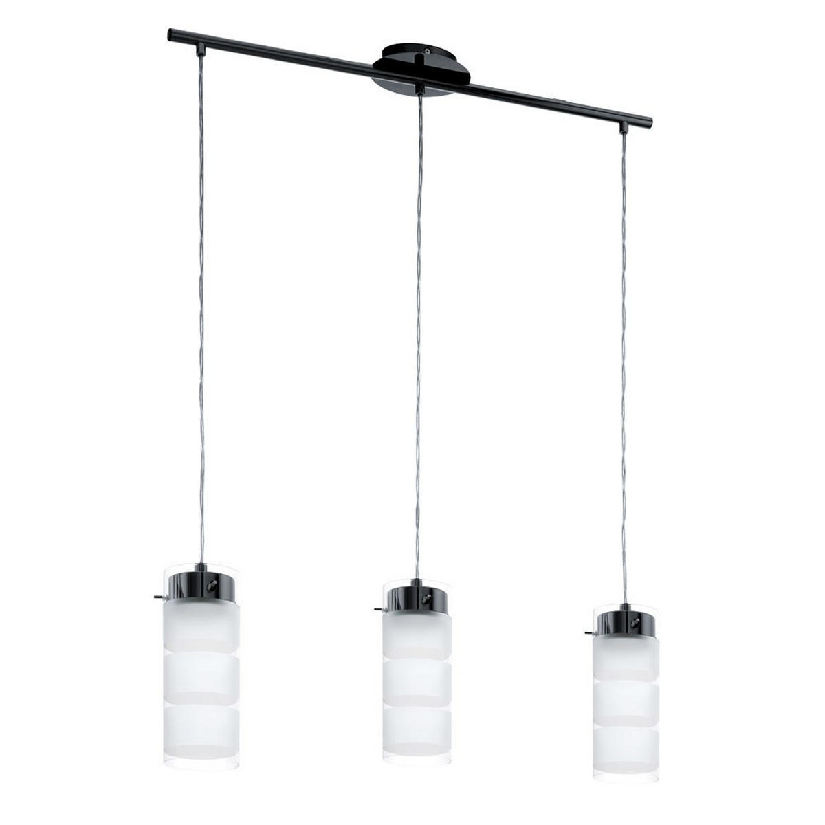 LED HÄNGELEUCHTE Olvero Silber Stahl - Silberfarben, Glas (72/10.5/110cm)