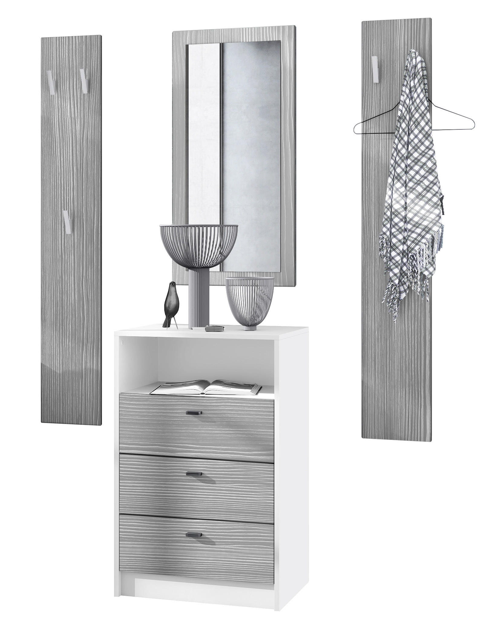 GARDEROBE Pino Avola-Anthrazit - Anthrazit, Holzwerkstoff (135/190/36cm) - Vladon