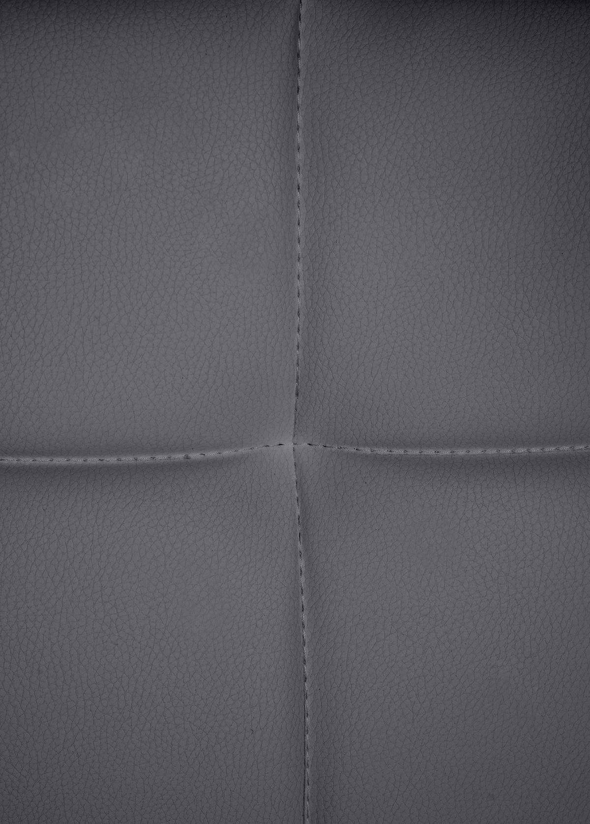 ARMLEHNENSTUHL Lederlook Grau - Grau, Textil/Metall (59/84/58cm) - CLP