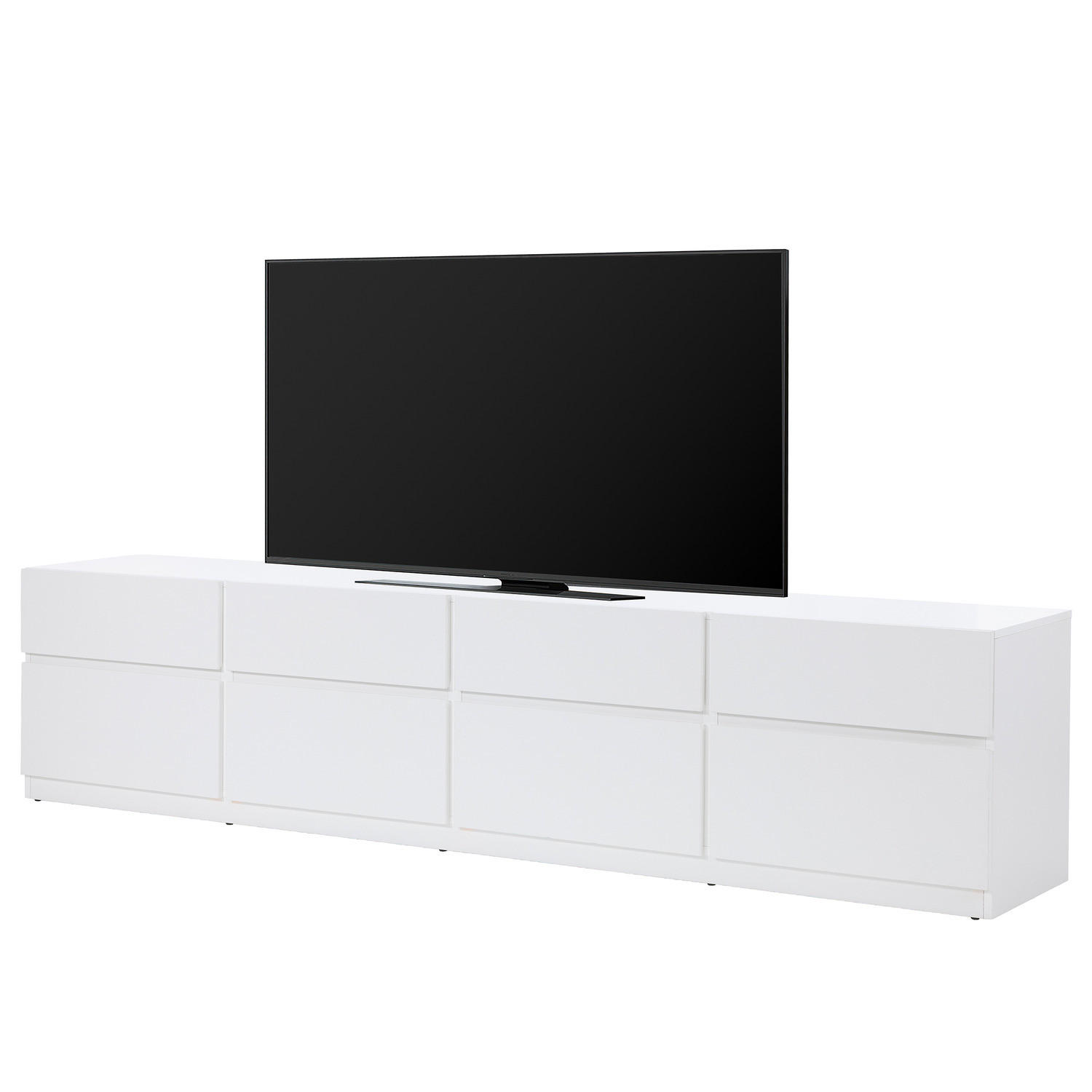 TV-LOWBOARD - Spanplatte - Weiß, Holzwerkstoff (225/53/40cm) - home24